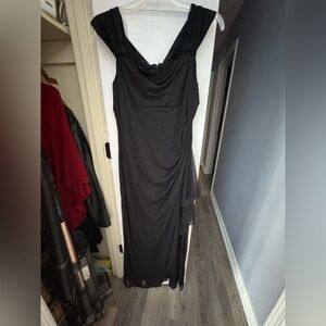 Alex Evenings Black Asymmetrical Dress